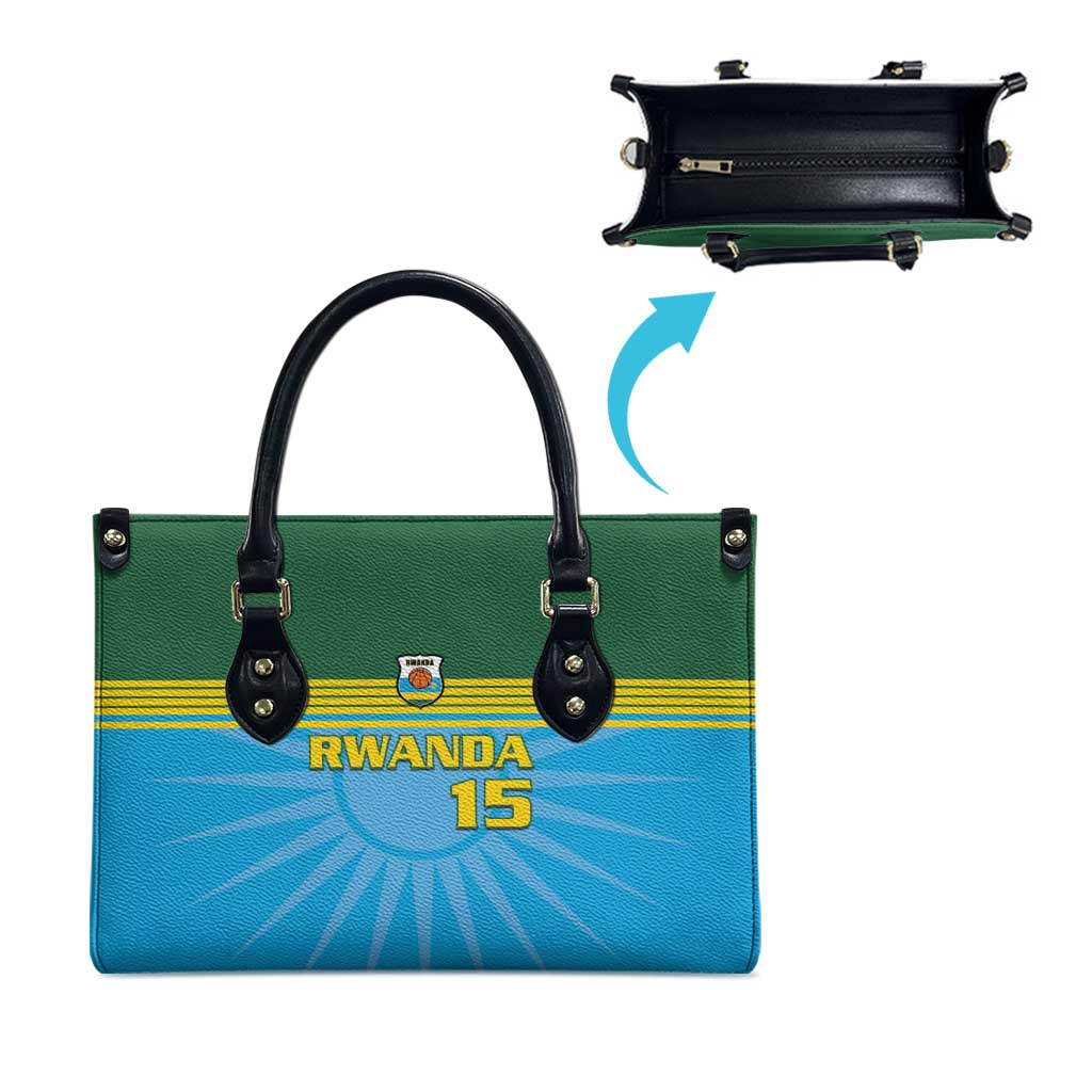 Custom Rwanda Basketball Leather Bag Go Champions