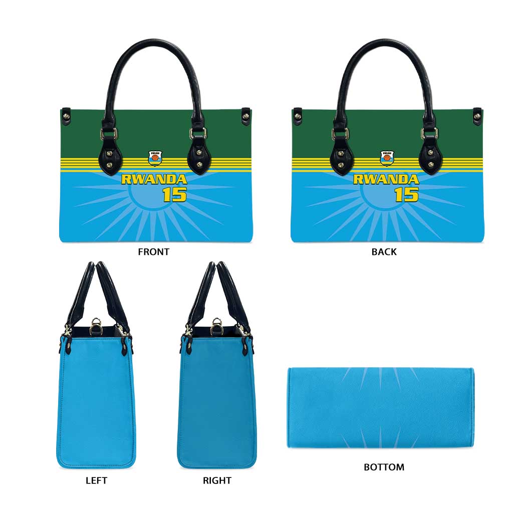 Custom Rwanda Basketball Leather Bag Go Champions