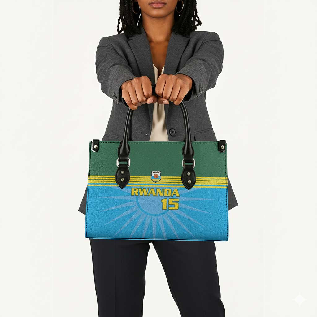 Custom Rwanda Basketball Leather Bag Go Champions