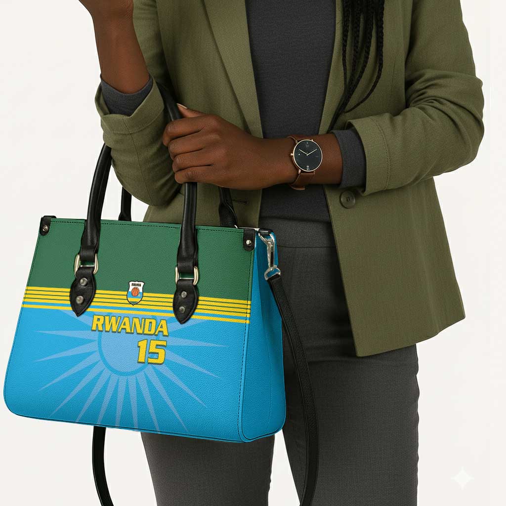 Custom Rwanda Basketball Leather Bag Go Champions