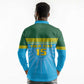 Afro Basketball Rwanda Custom Long Sleeve Polo Shirt Go Champions - African Pride