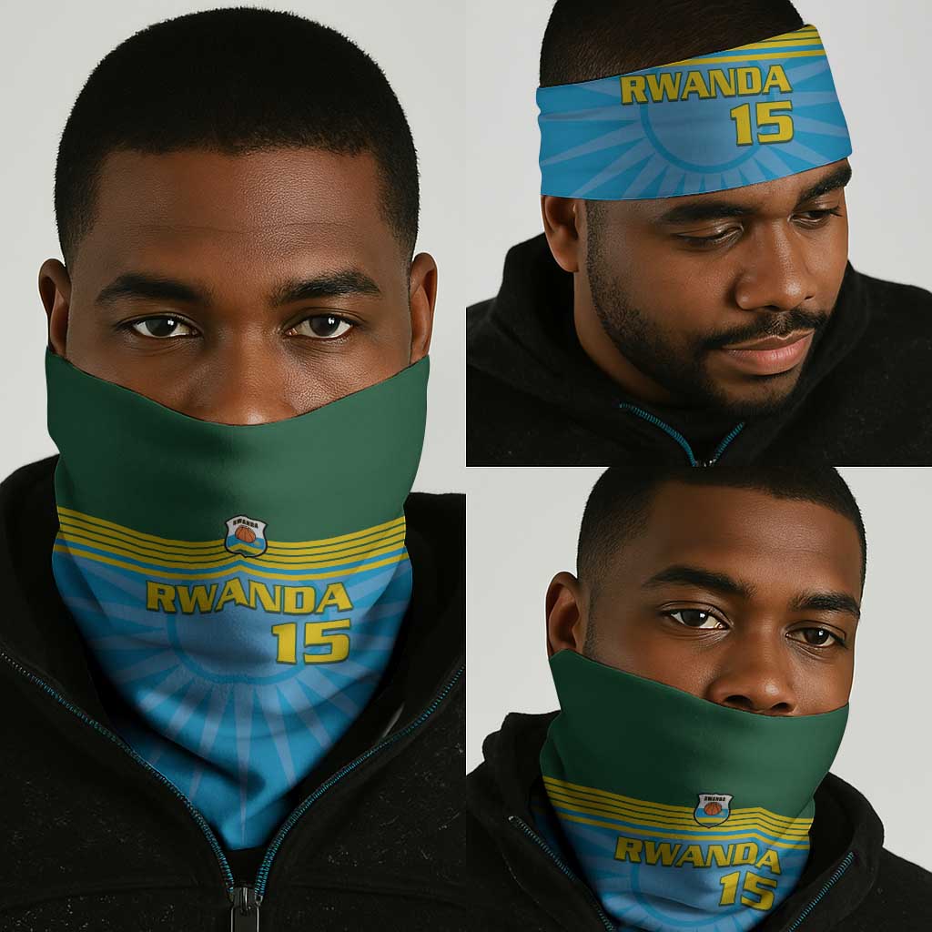 Afro Basketball Rwanda Neck Gaiter Go Champions LT15