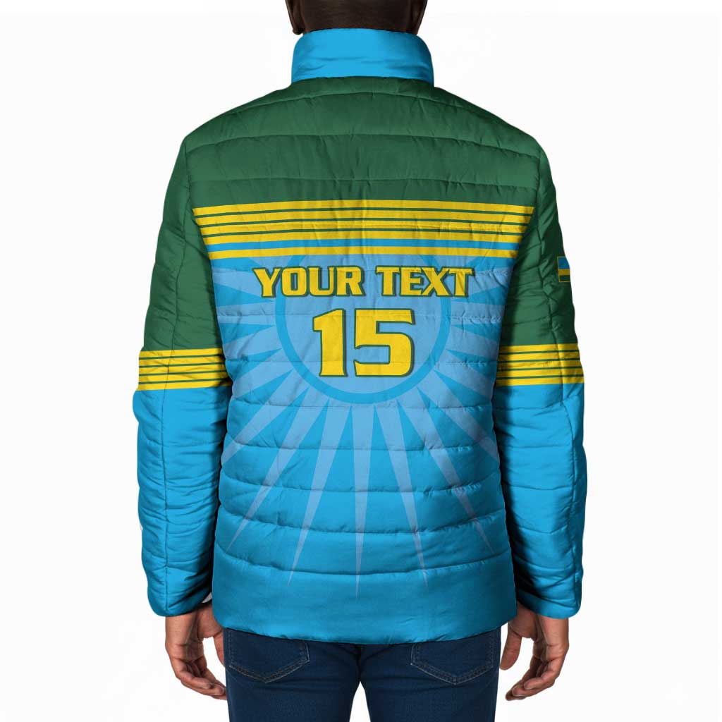 Custom Rwanda Basketball Padded Jacket Go Champions