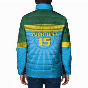 Custom Rwanda Basketball Padded Jacket Go Champions