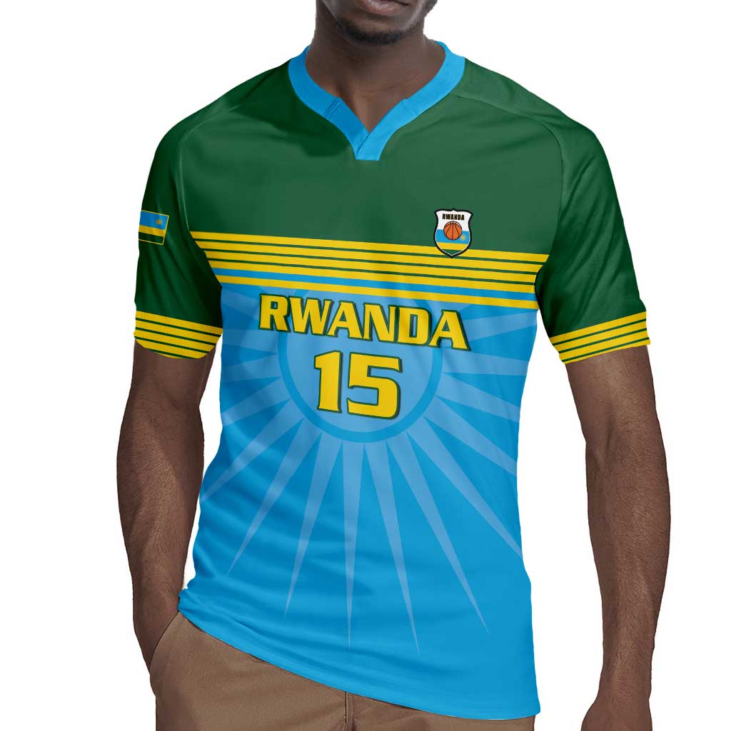 Afro Basketball Rwanda Custom Rugby Jersey Go Champions - African Pride