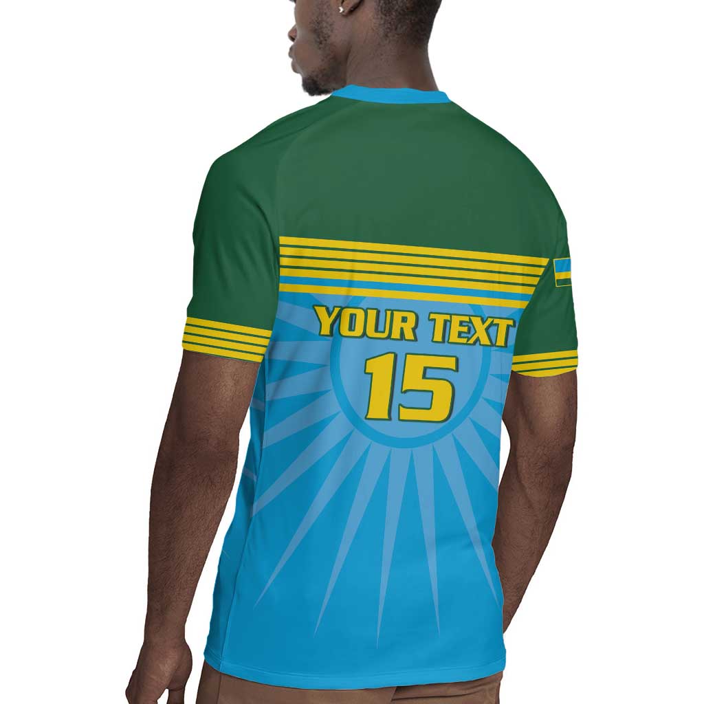 Afro Basketball Rwanda Custom Rugby Jersey Go Champions - African Pride