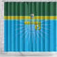 Afro Basketball Rwanda Custom Shower Curtain Go Champions - African Pride