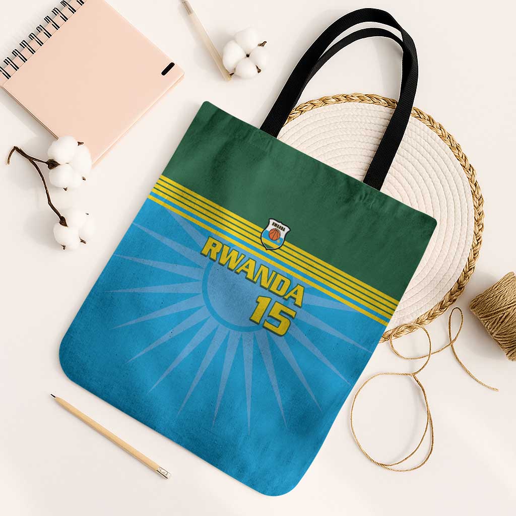 Custom Rwanda Basketball Tote Bag Go Champions