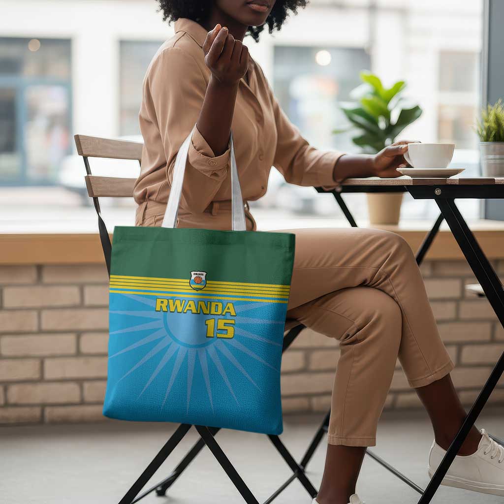 Custom Rwanda Basketball Tote Bag Go Champions