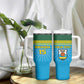 Afro Basketball Rwanda Custom Tumbler With Handle Go Champions - African Pride