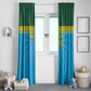 Afro Basketball Rwanda Custom Window Curtain Go Champions - African Pride