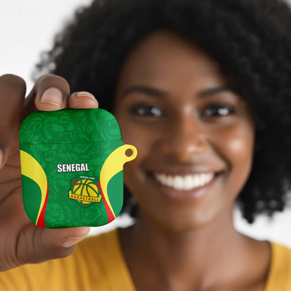 Custom Senegal Basketball AirPods Case Go Champions Lions