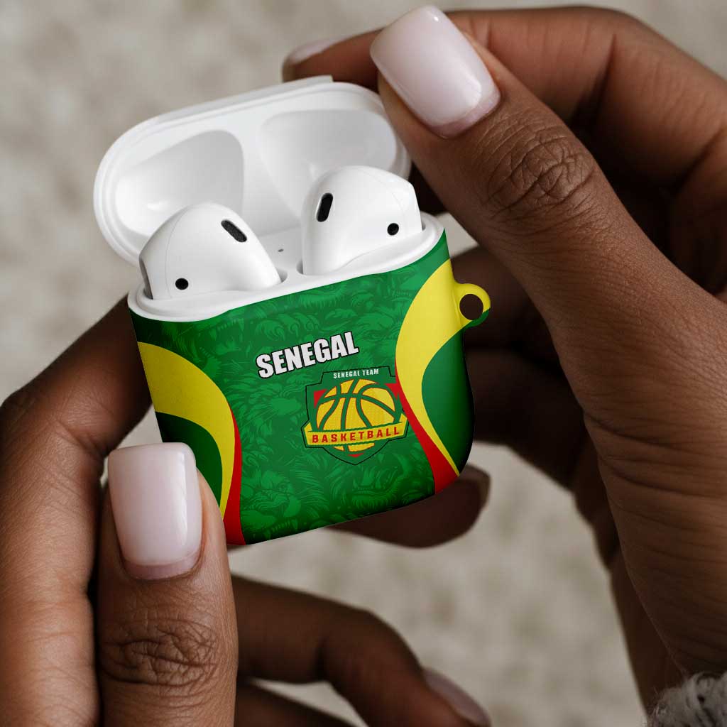Custom Senegal Basketball AirPods Case Go Champions Lions