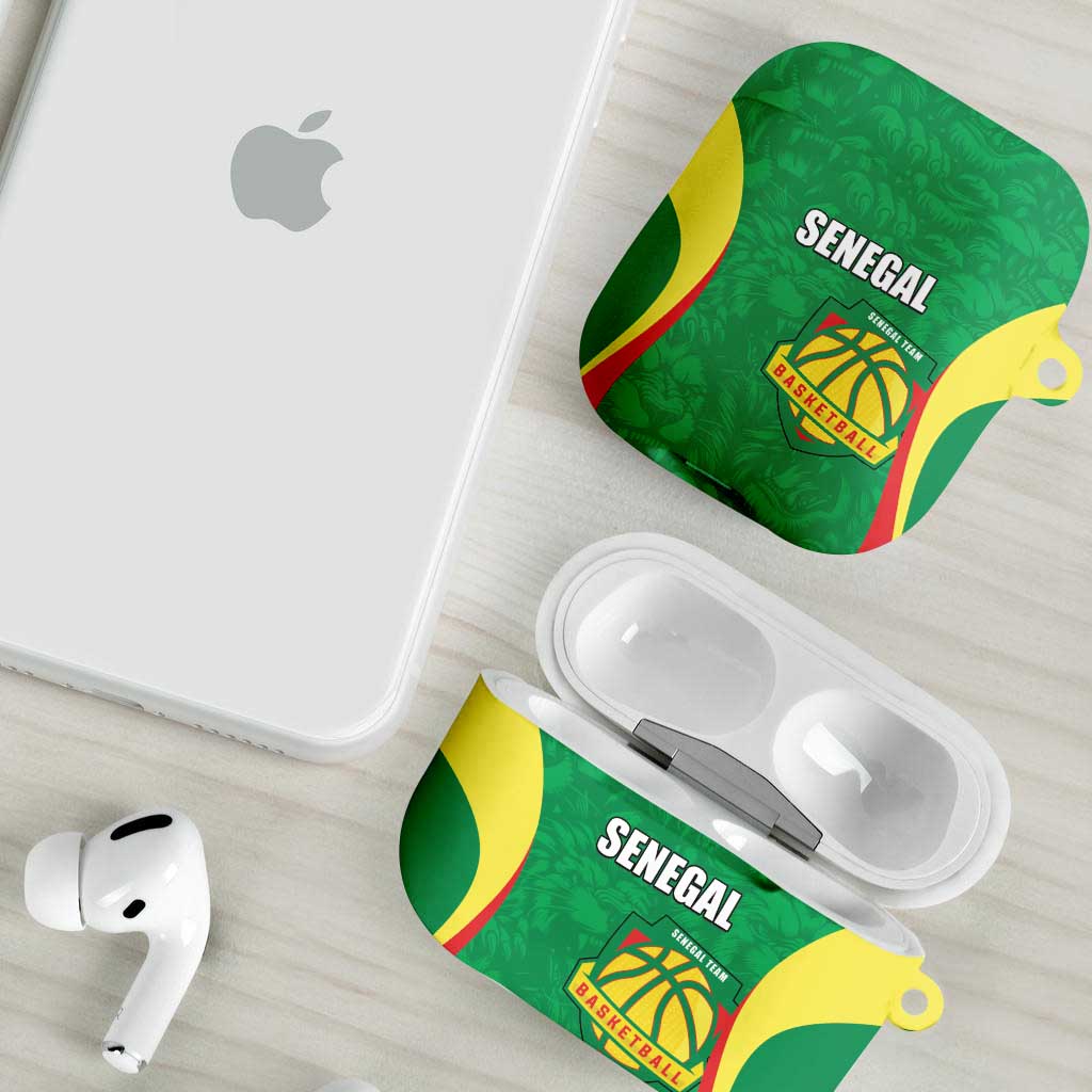 Custom Senegal Basketball AirPods Case Go Champions Lions