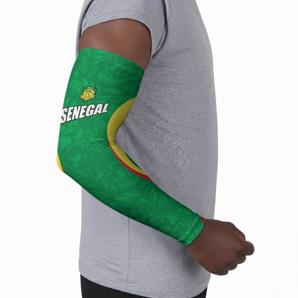 Custom Senegal Basketball Arm Sleeves Go Champions Lions