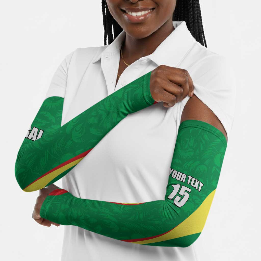 Custom Senegal Basketball Arm Sleeves Go Champions Lions
