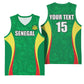 Afro Basketball Senegal Custom Basketball Jersey Go Champions Lions LT15