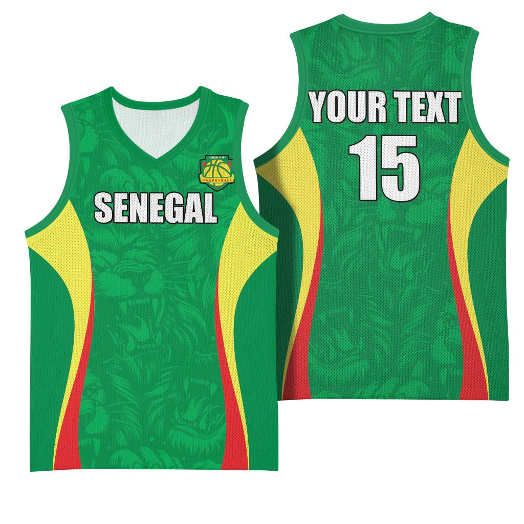 Afro Basketball Senegal Custom Basketball Jersey Go Champions Lions LT15