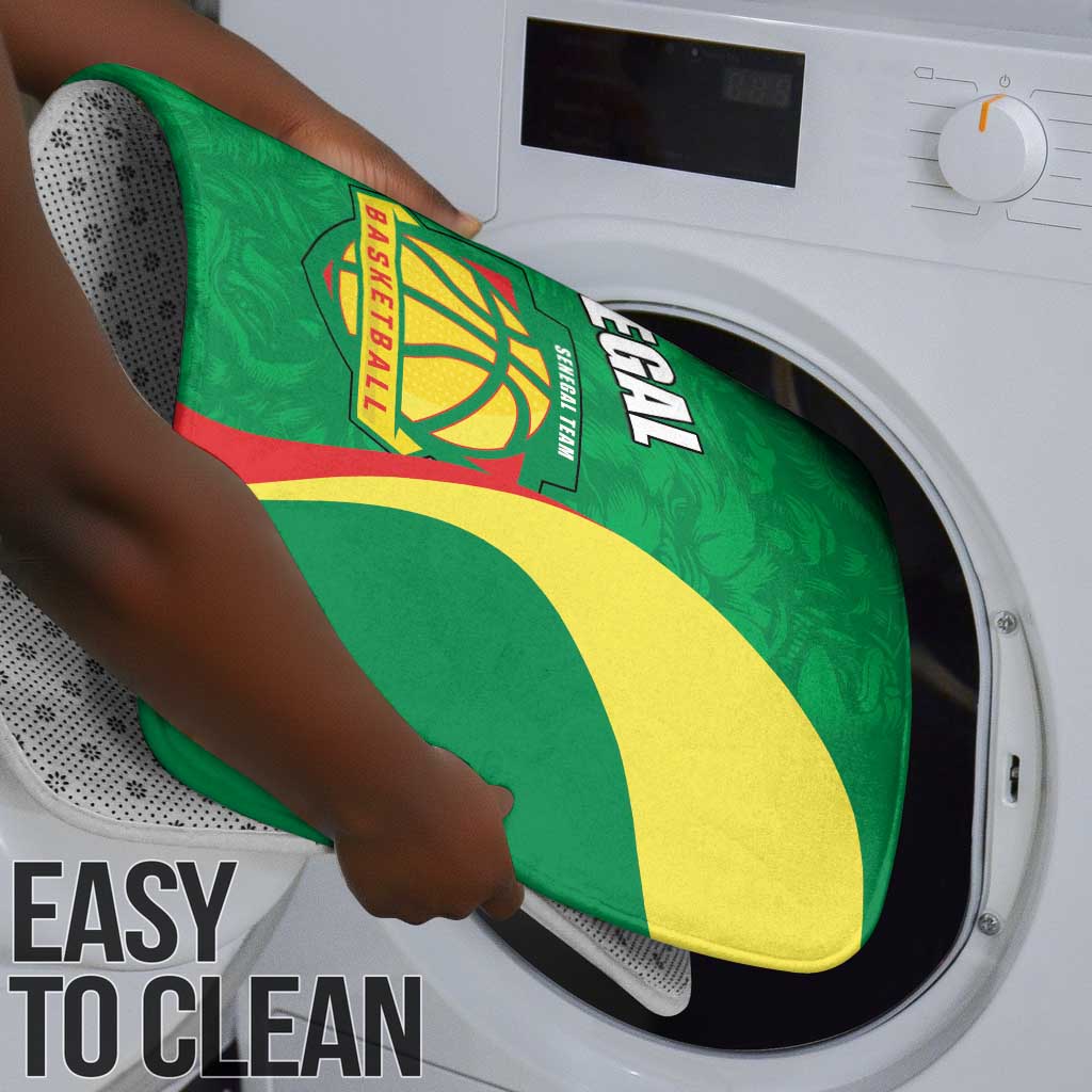 Custom Senegal Basketball Bathroom Set Go Champions Lions