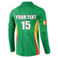 Custom Senegal Basketball Button Sweatshirt Go Champions Lions