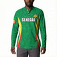 Custom Senegal Basketball Button Sweatshirt Go Champions Lions