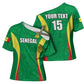 Custom Senegal Basketball Cross Shoulder Shirt Go Champions Lions