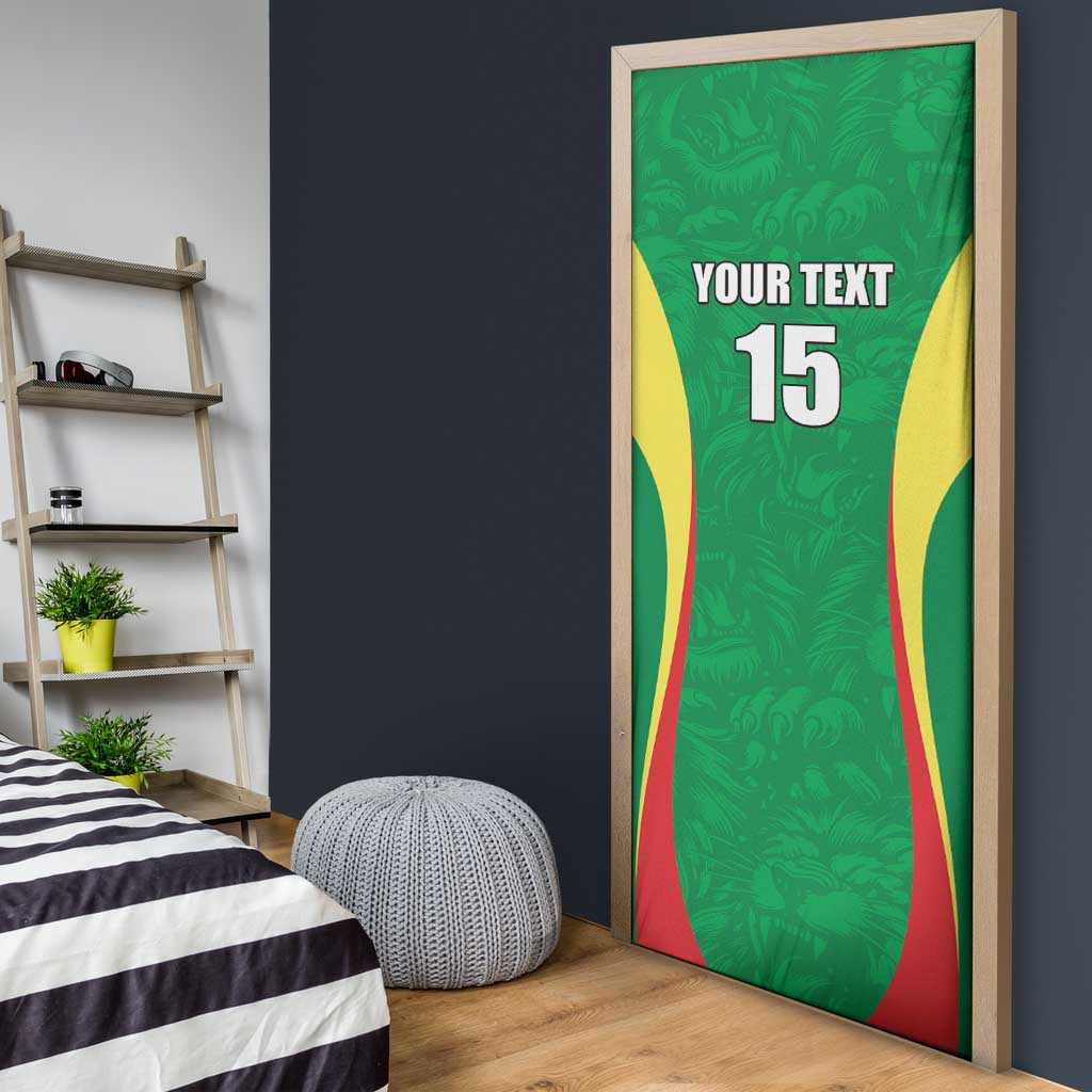 Custom Senegal Basketball Door Cover Go Champions Lions