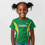 Afro Basketball Senegal Custom Kid T shirt Go Champions Lions - African Pride