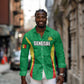 Afro Basketball Senegal Custom Long Sleeve Button Shirt Go Champions Lions - African Pride