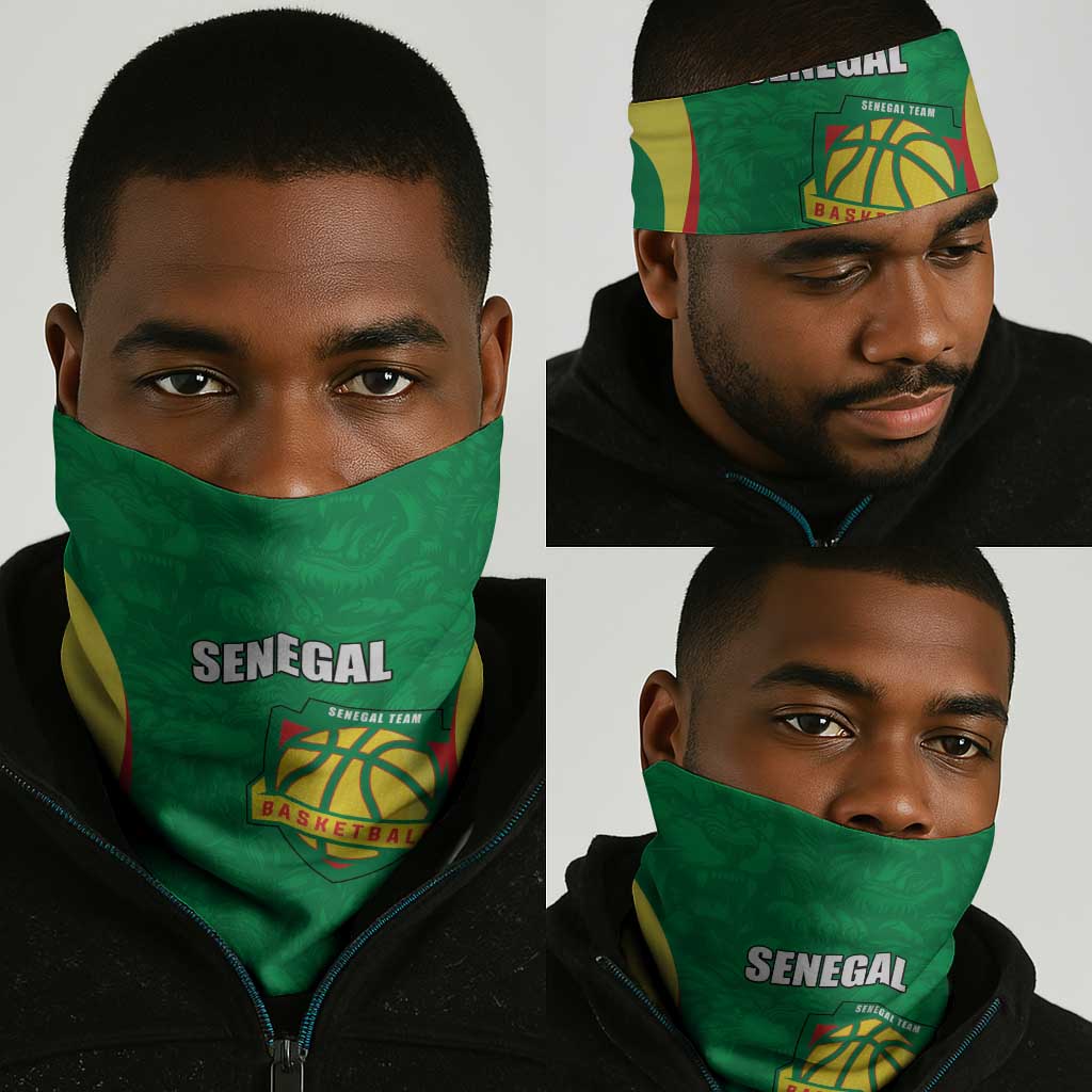 Afro Basketball Senegal Neck Gaiter Go Champions Lions LT15