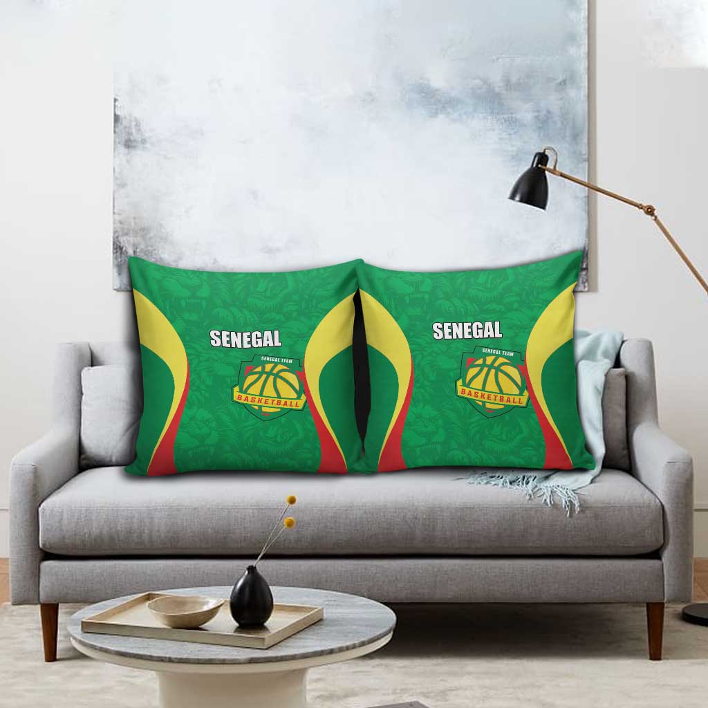 Custom Senegal Basketball Pillow Cover Go Champions Lions
