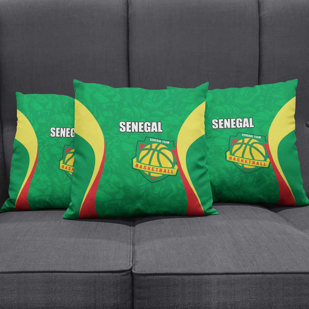 Custom Senegal Basketball Pillow Cover Go Champions Lions