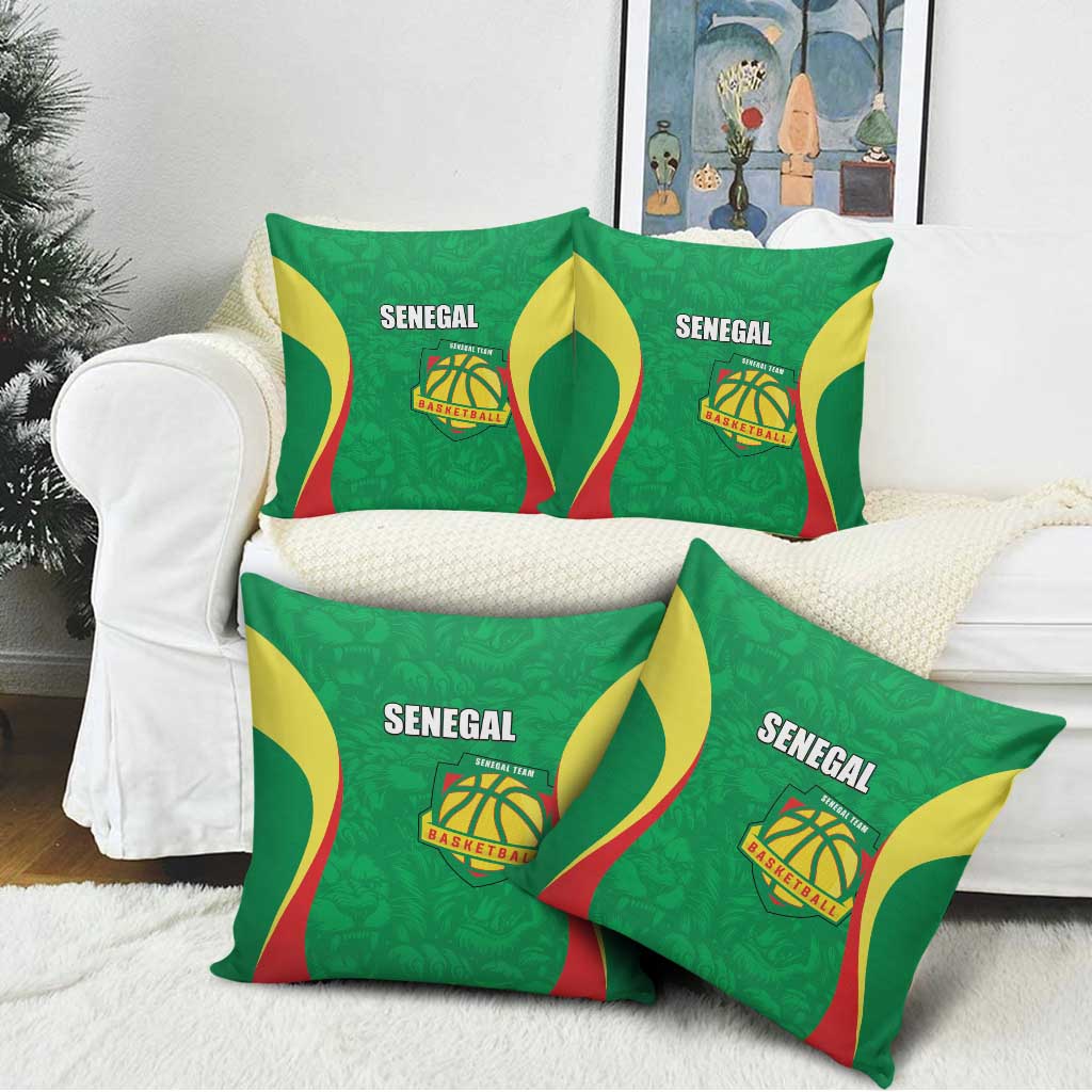 Custom Senegal Basketball Pillow Cover Go Champions Lions