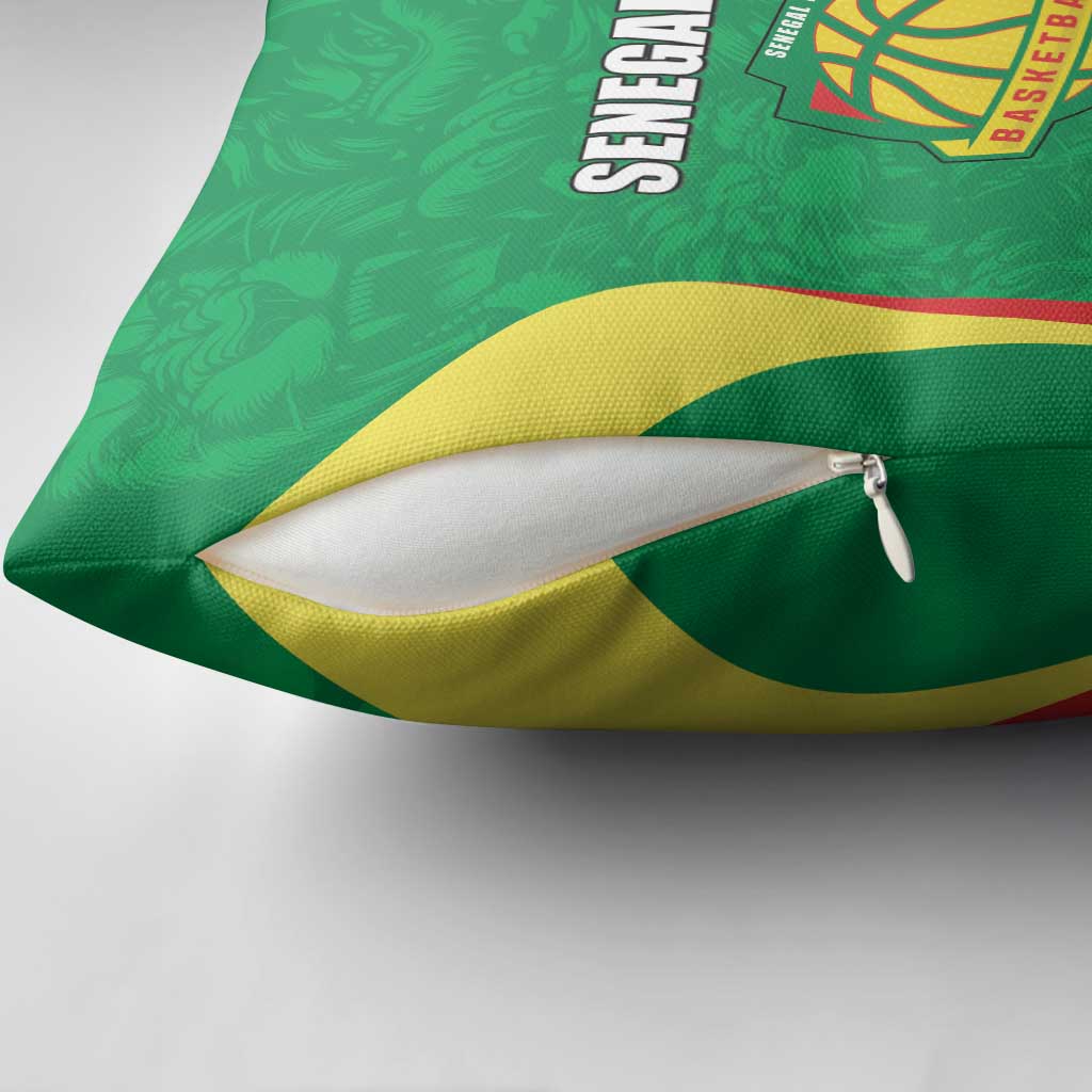 Custom Senegal Basketball Pillow Cover Go Champions Lions