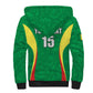Afro Basketball Senegal Custom Sherpa Hoodie Go Champions Lions - African Pride