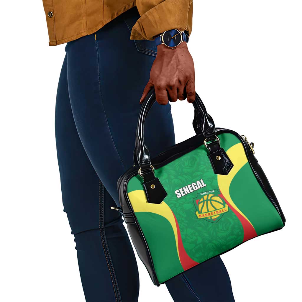 Afro Basketball Senegal Custom Shoulder Handbag Go Champions Lions - African Pride