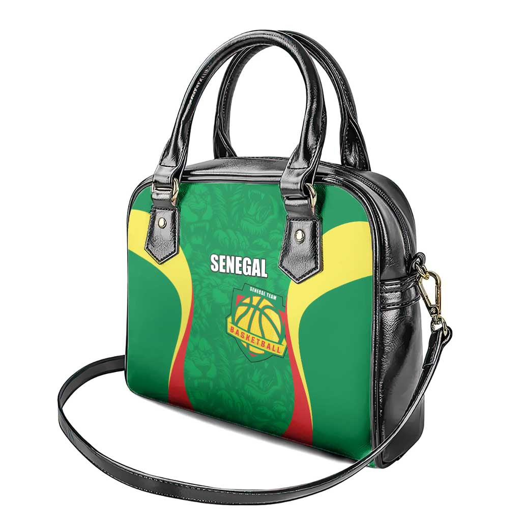 Afro Basketball Senegal Custom Shoulder Handbag Go Champions Lions - African Pride
