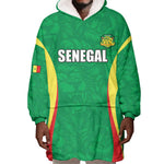 Afro Basketball Senegal Custom Wearable Blanket Hoodie Go Champions Lions - African Pride