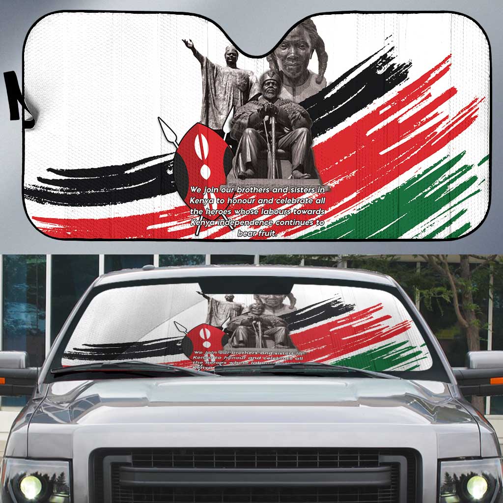 Kenya Mashujaa Day Auto Sun Shade Kenyan Heroes