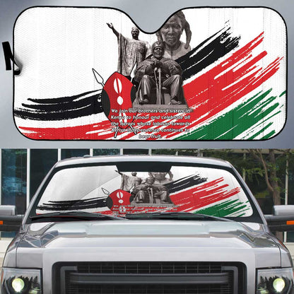 Kenya Mashujaa Day Auto Sun Shade Kenyan Heroes