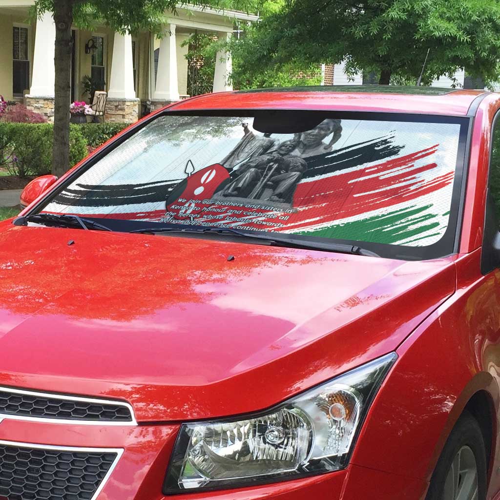 Kenya Mashujaa Day Auto Sun Shade Kenyan Heroes