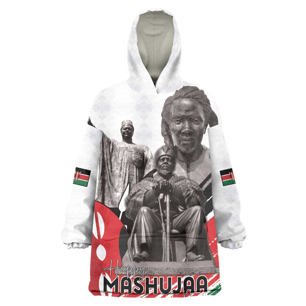 Happy Kenya Heroes Day Kid Wearable Blanket Hoodie Kenyan Heroes - African Pride