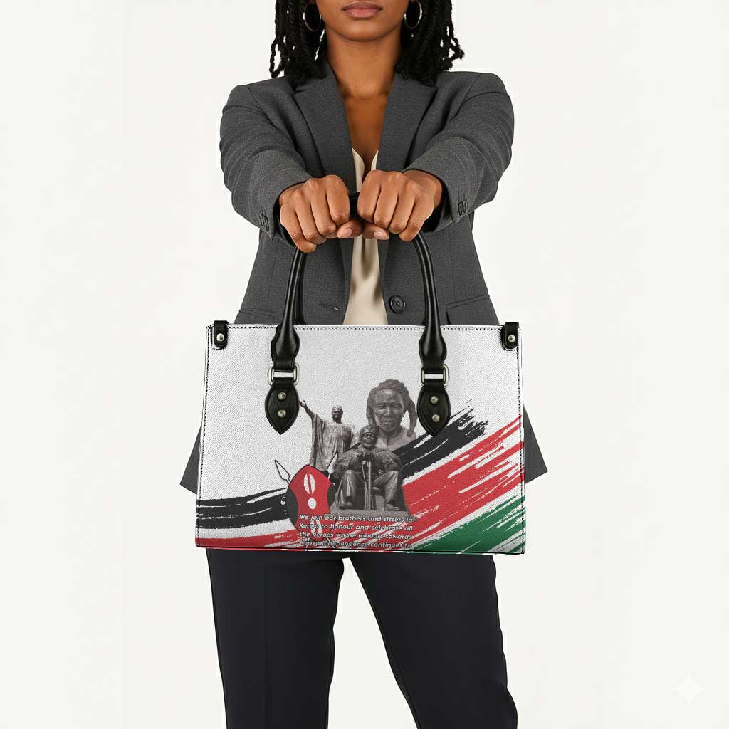 Kenya Mashujaa Day Leather Bag Kenyan Heroes