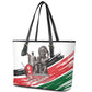 Happy Kenya Heroes Day Leather Tote Bag Kenyan Heroes - African Pride