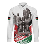 Happy Kenya Heroes Day Long Sleeve Button Shirt Kenyan Heroes - African Pride