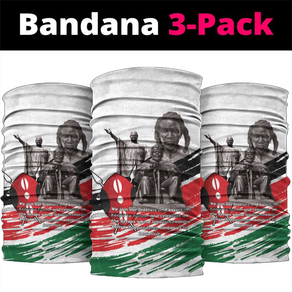 Happy Kenya Heroes Day Neck Gaiter Kenyan Heroes - African Pride