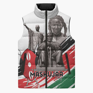 Kenya Mashujaa Day Sleeveless Puffer Jacket Kenyan Heroes