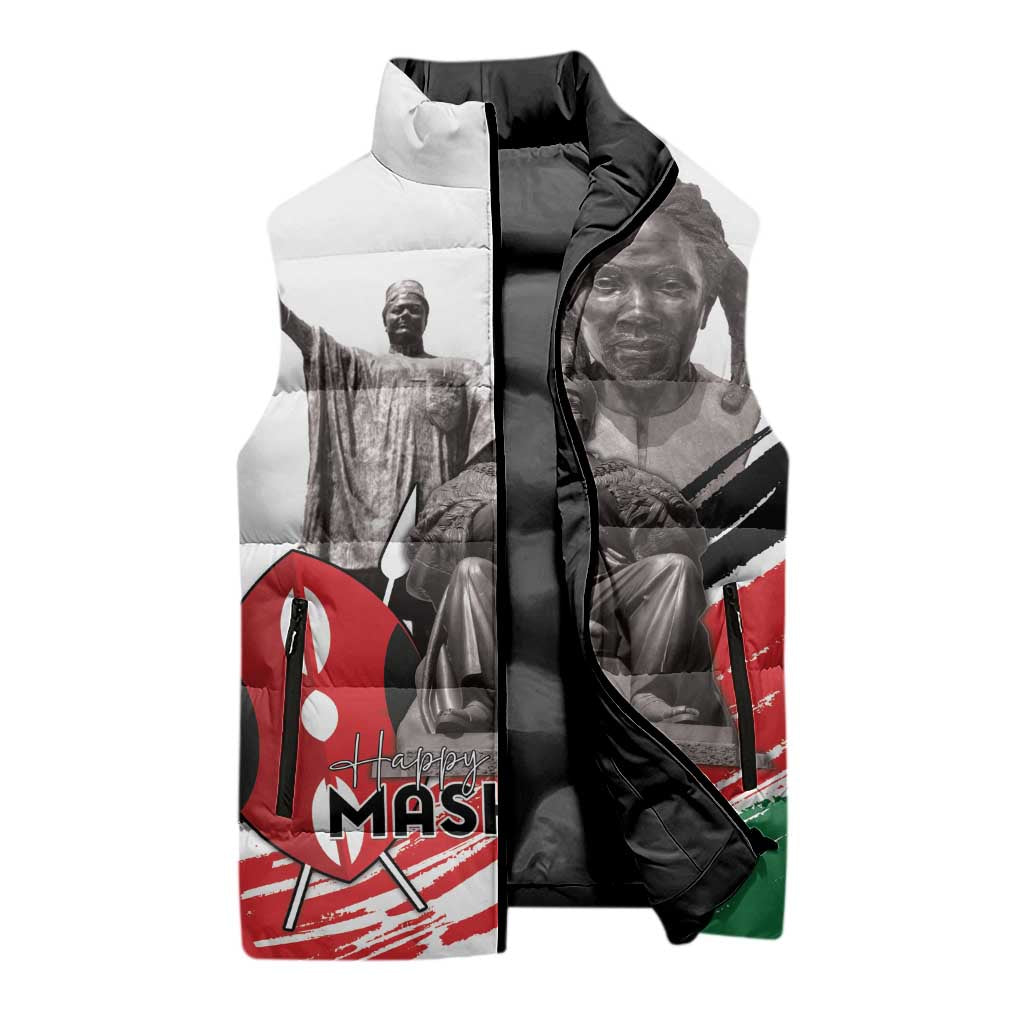 Kenya Mashujaa Day Sleeveless Puffer Jacket Kenyan Heroes