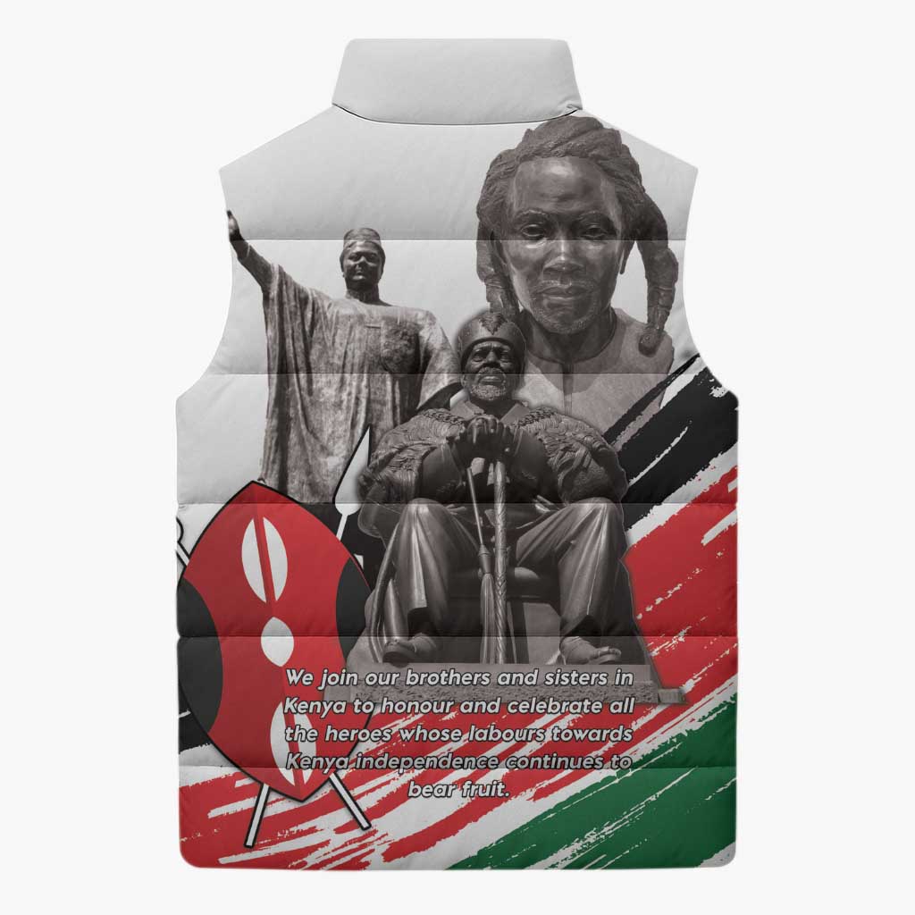 Kenya Mashujaa Day Sleeveless Puffer Jacket Kenyan Heroes