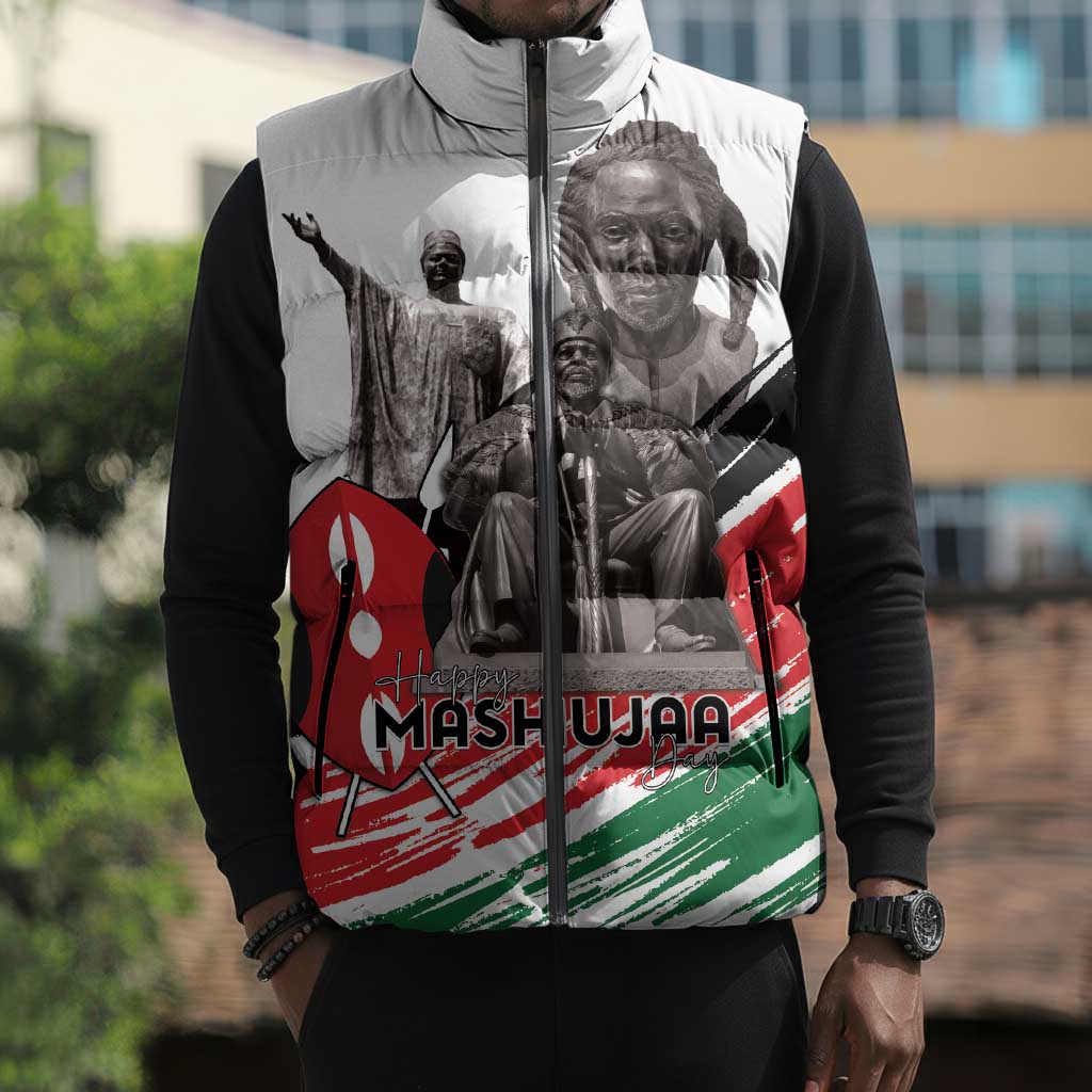 Kenya Mashujaa Day Sleeveless Puffer Jacket Kenyan Heroes